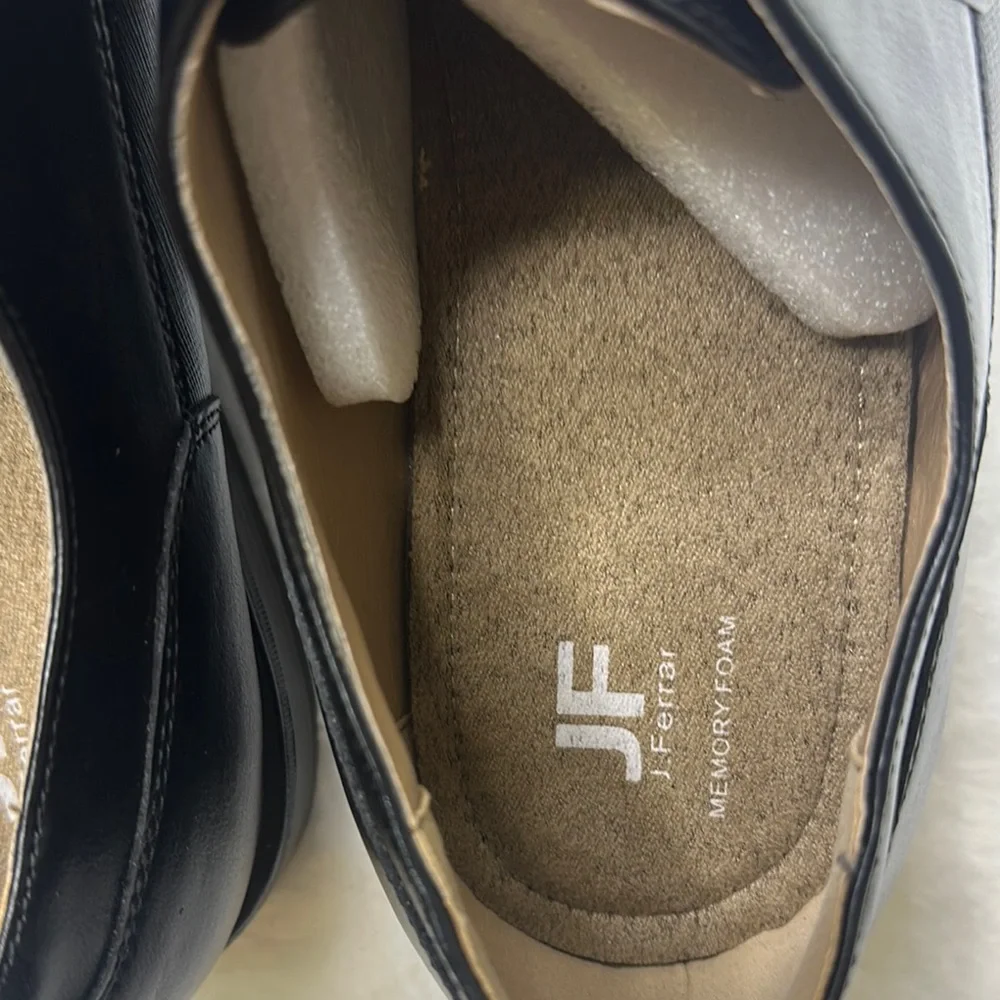 jf j.ferrar NWT-Black Oxfords Polished Leather Formal - Picture 8 of 9